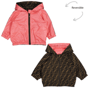 Fendi Baby Girls Jacket Coral