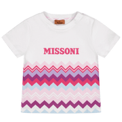 Camiseta de missoni baby girls blanco