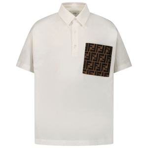 Fendi Kinder Unisex Polo Wit 14Y