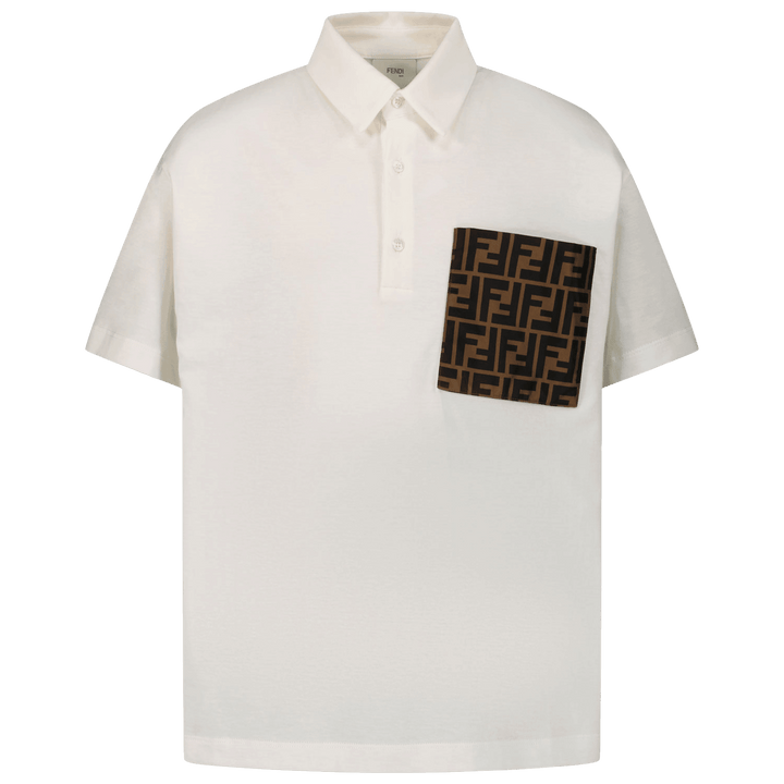 Fendi JMI399 7AJ kids polo shirt white – Superstellar