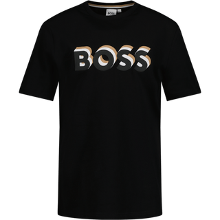 Boss Kinder Jongens T-Shirt Zwart 4Y