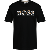 Camiseta de garotos para garotos chefes preto