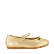 Dolce & Gabbana infantil sapatos de meninas de ouro