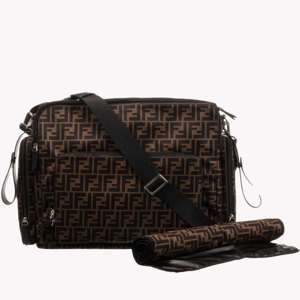 Fendi Bebé unisex pañal bolsa marrón