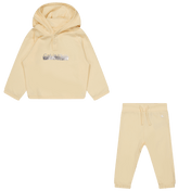 Calvin Klein Baby Unissex Jogging Suit Off White