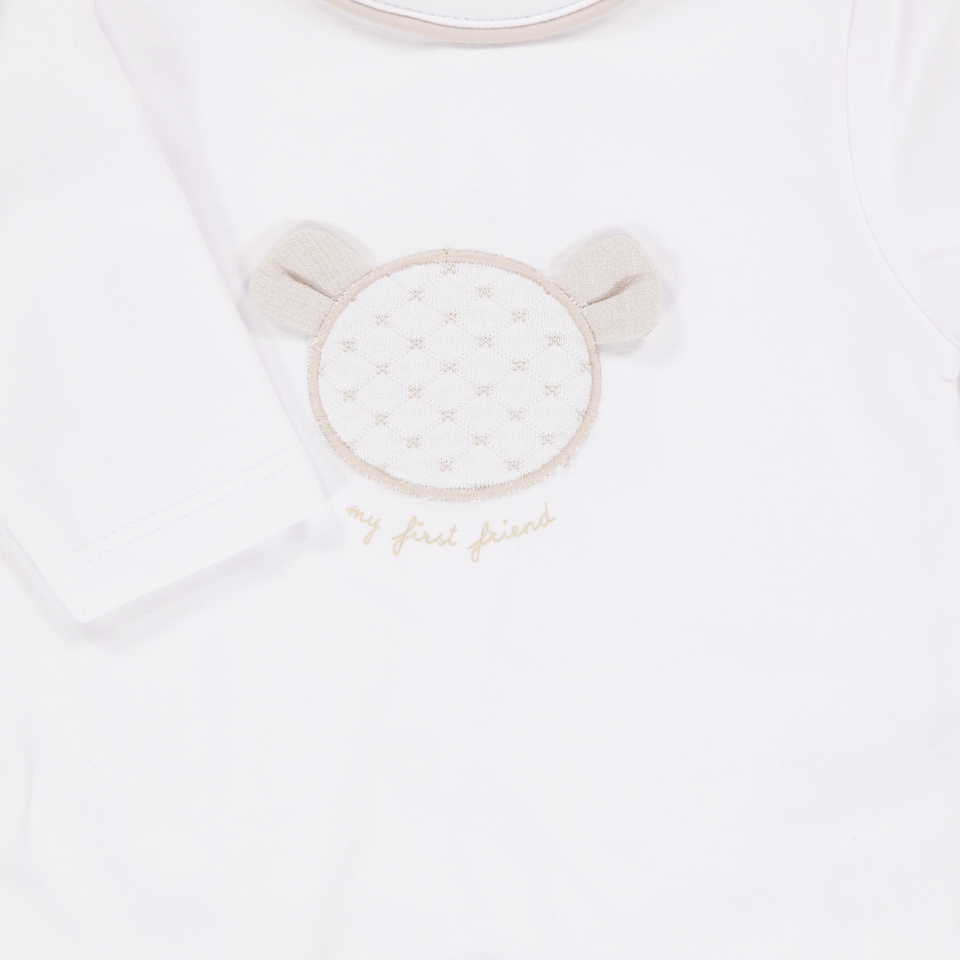 First bebe Unisex Mono corto en Blanco