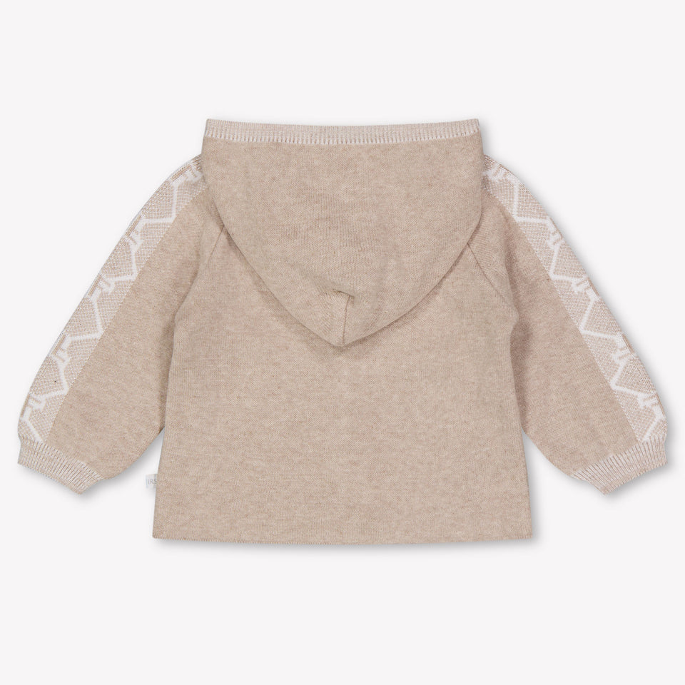 First Bambino Ragazzi Cardigan dentro Beige