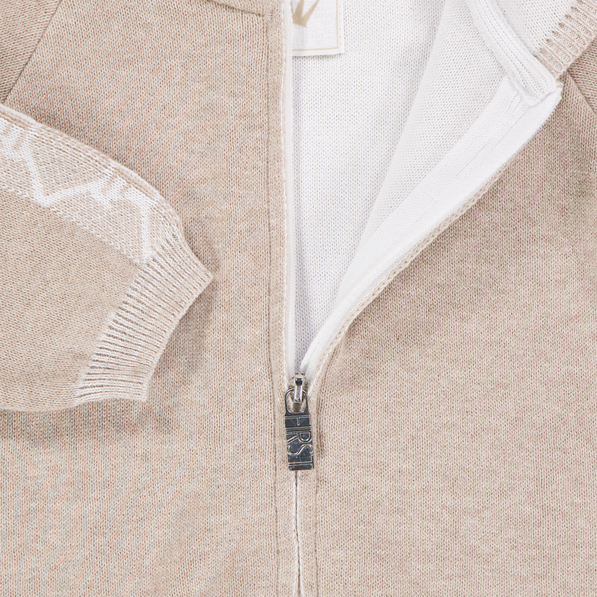 First Baby Jungen Strickjacke In Beige
