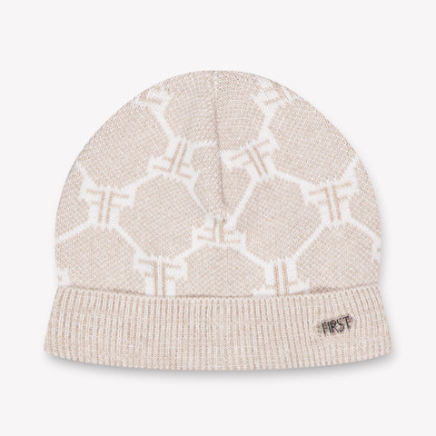 First Baby Boys Hat In Beige