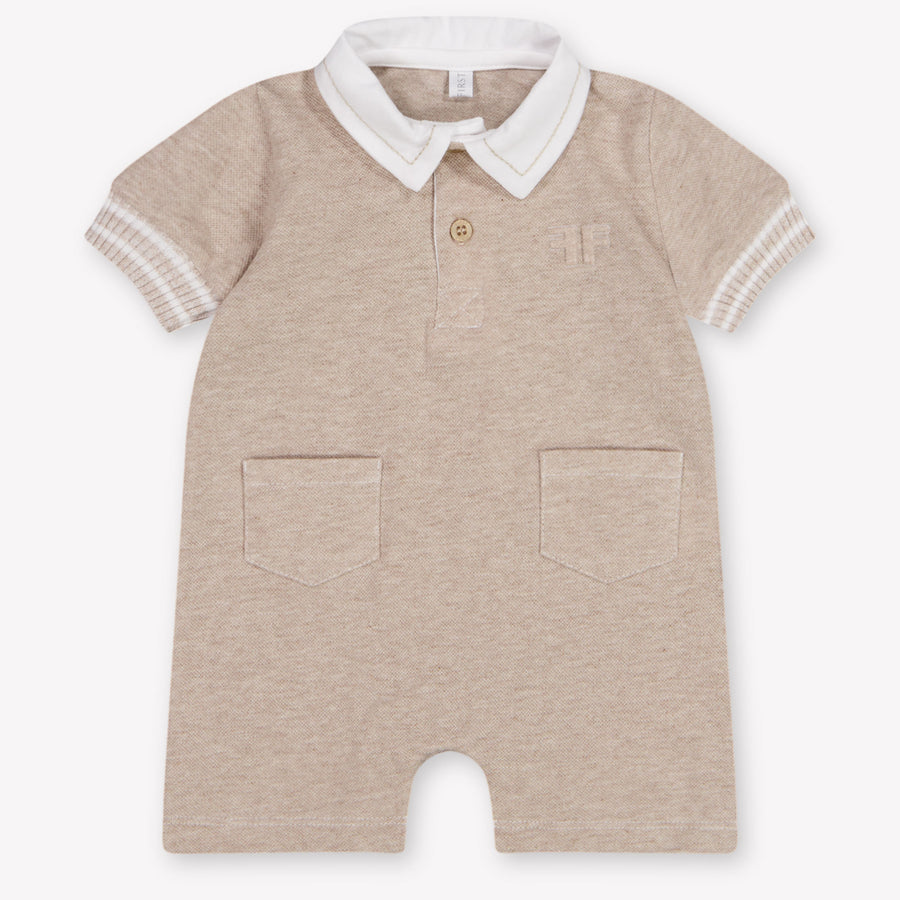 First Baby-Unisex-Strampler In Beige
