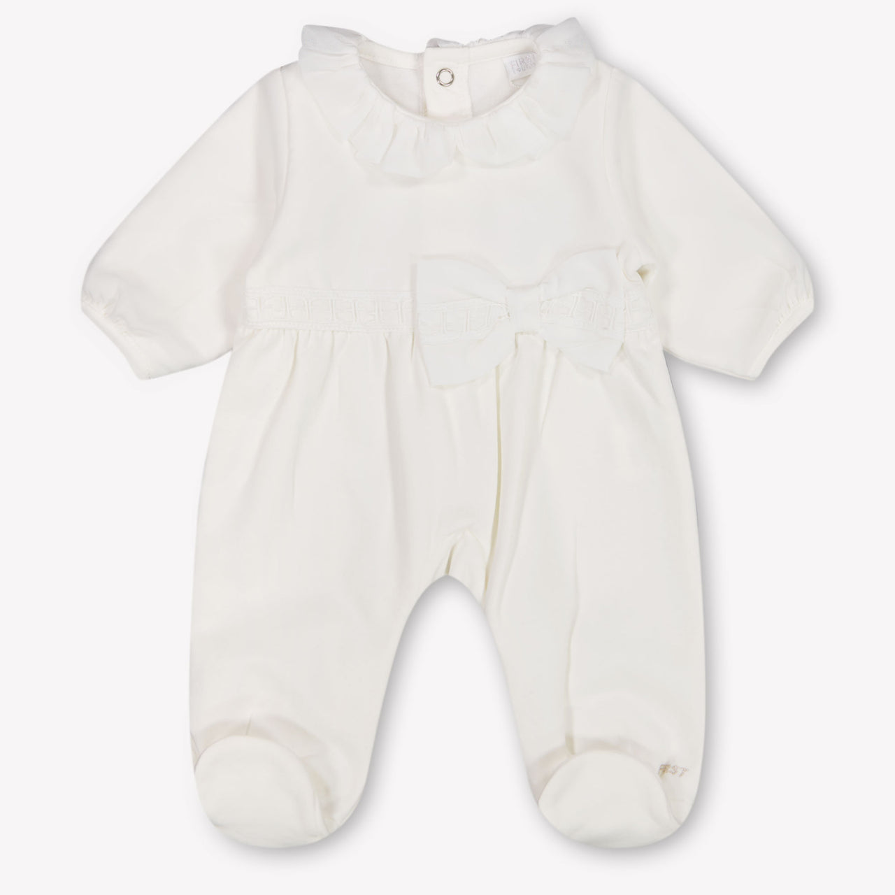 First Baby Mädchen Spielanzug In Grauweiß