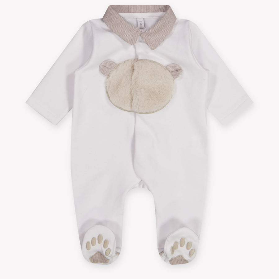 First Bambino Unisex Tutina dentro Off White
