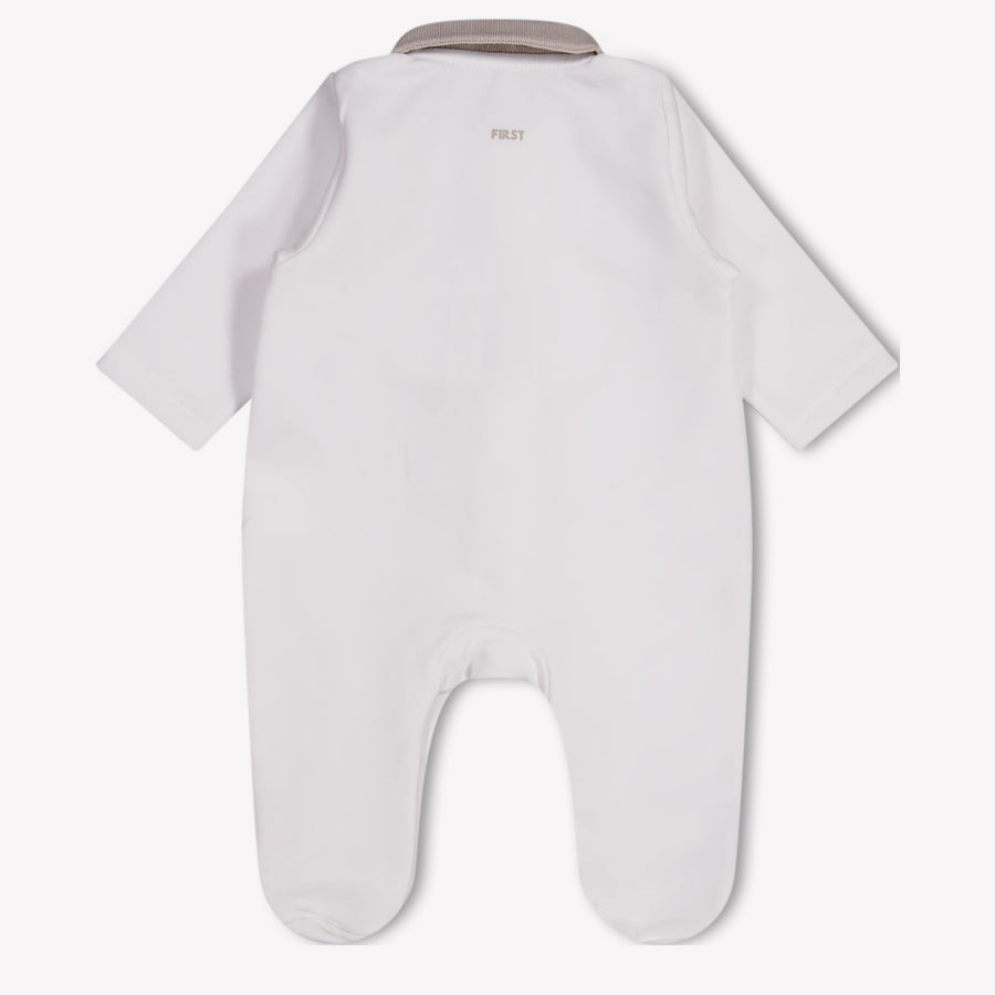 First bebe Unisex Mono corto en Blanco Roto