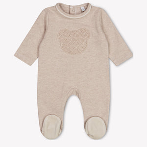 First Bébé Unisexe Combishort dans Beige