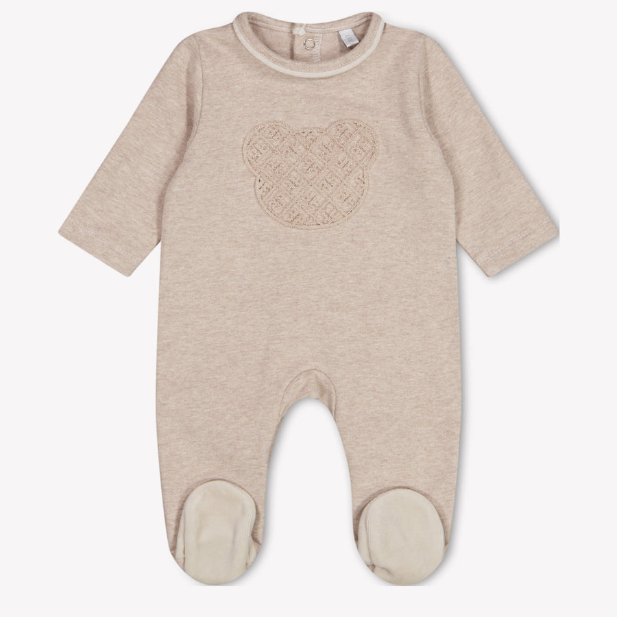 First Bébé Unisexe Combishort dans Beige