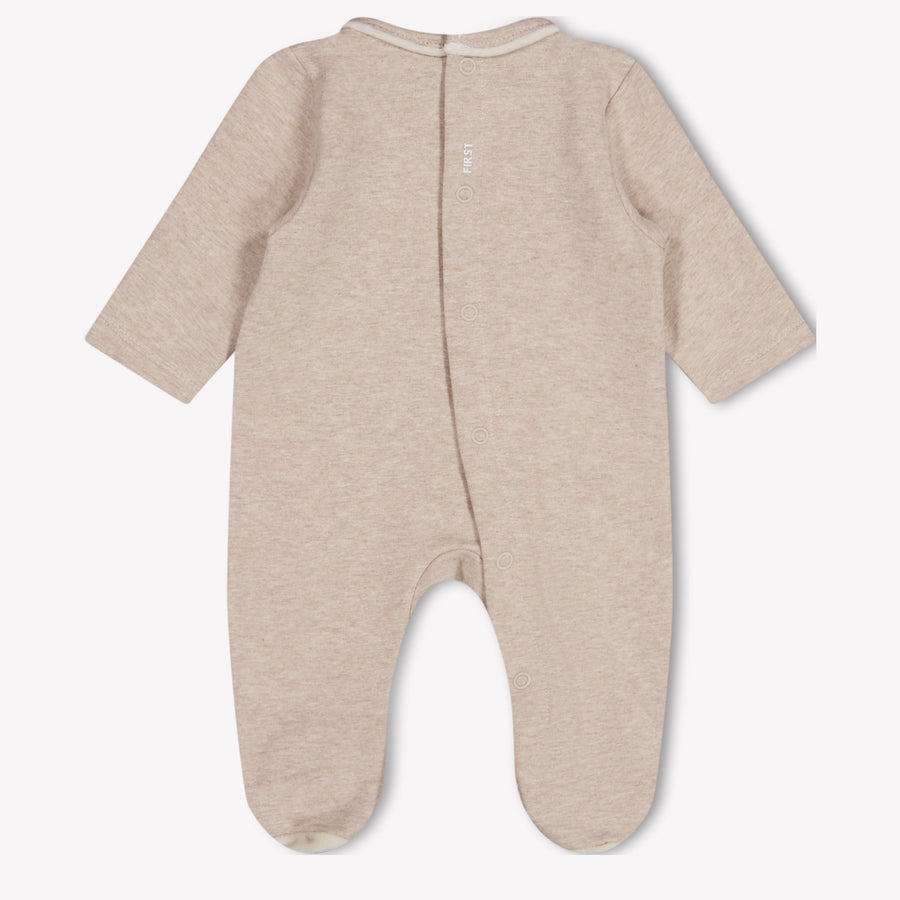 First Bébé Unisexe Combishort dans Beige