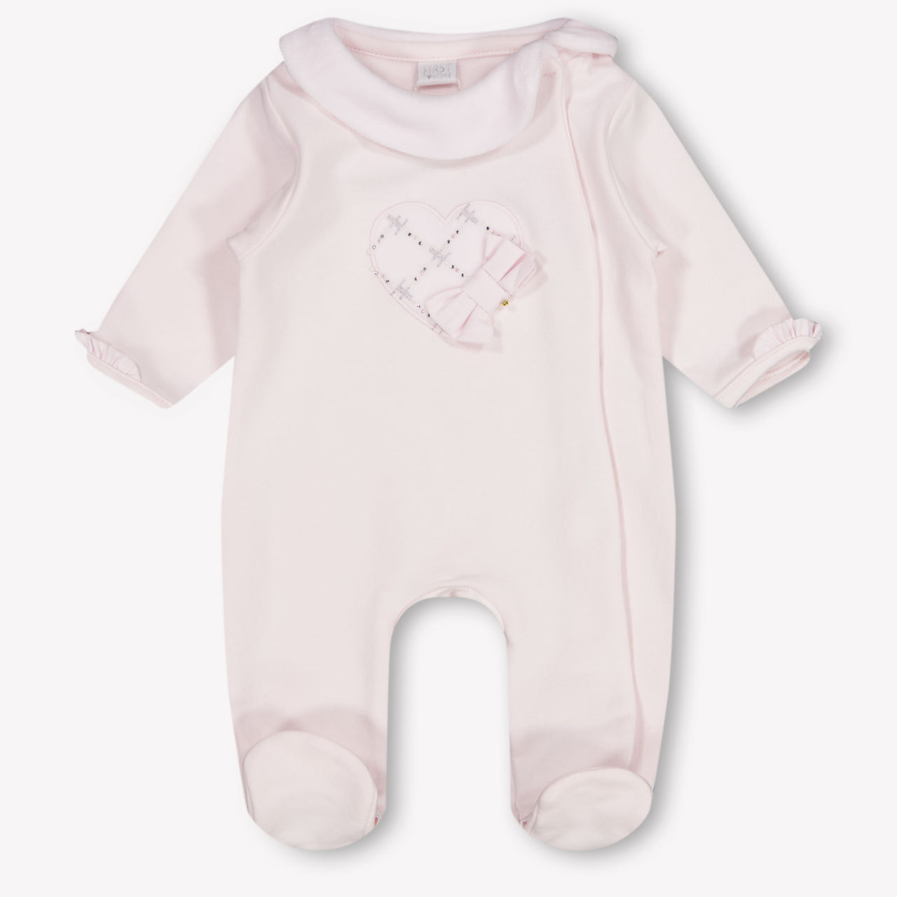 First Bébé Filles Combishort dans Rose Léger
