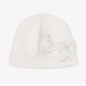 First Bébé Filles Chapeau en blanc cassé