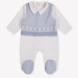 First Bébé Garçons Combishort dans Bleu Clair