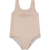 Swim costumini per bambine bianchi rosa