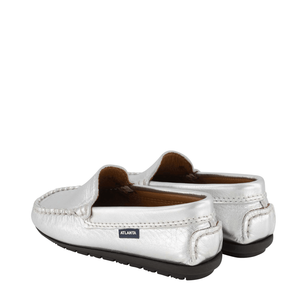 Atlanta Mocassin Kinder Meisjes Schoenen Zilver