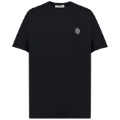 Stone Island Kinderjungen T-Shirt Schwarz