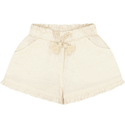 Mayoral Baby Girl Shorts beige