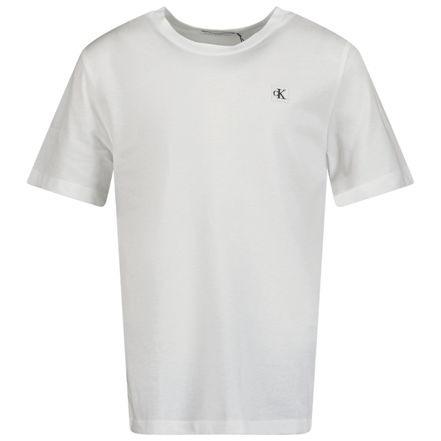 Calvin Klein Kinder Unisex T-Shirt Wit 4Y