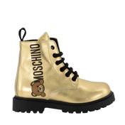 Moschino Childre's Girls Boots Gold