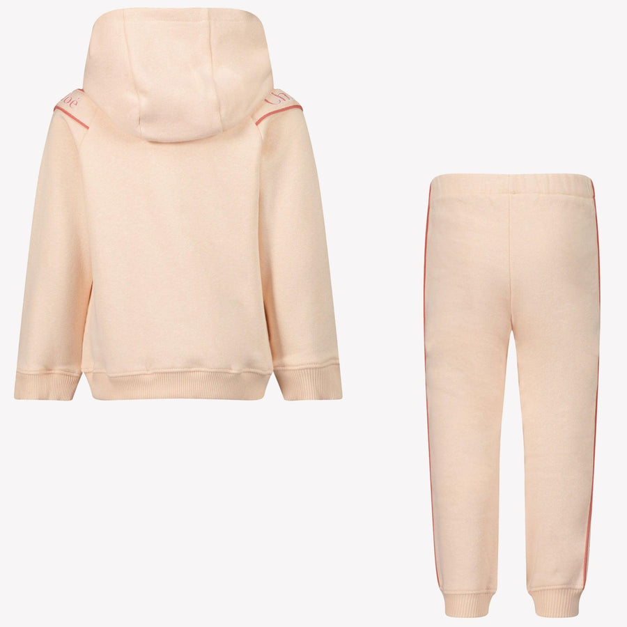 Chloe Bébé Filles Costume de jogging Rose Léger