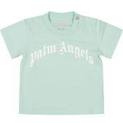Palm Angels Baby Unisex T-Shirt Minze