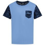 Versace Kids Boys T-shirt azul claro