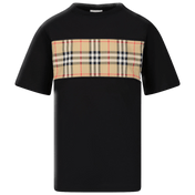 Burberry Kids Boys T-Shirt Black
