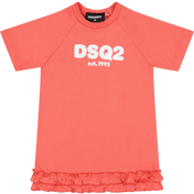 Dsquared2 Baby Girls Dress Coral