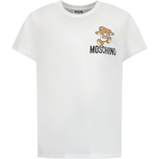 Moschino Ragazzo Unisex Maglietta Bianco