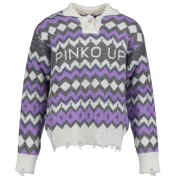 Suéter de garotas para crianças Pinko lilás
