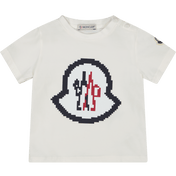 Moncler baby drenge t-shirt hvid