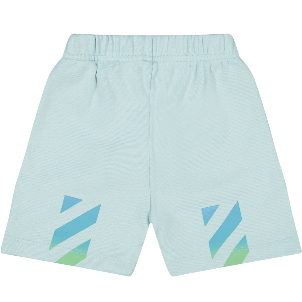 Off-White Baby Jongens Shorts Blauw