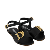 Dsquared2 barnflickor sandaler svart