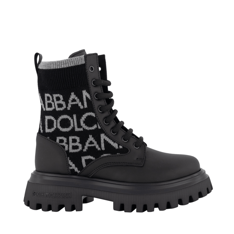 Dolce & Gabbana Unisex Kids Boots Black