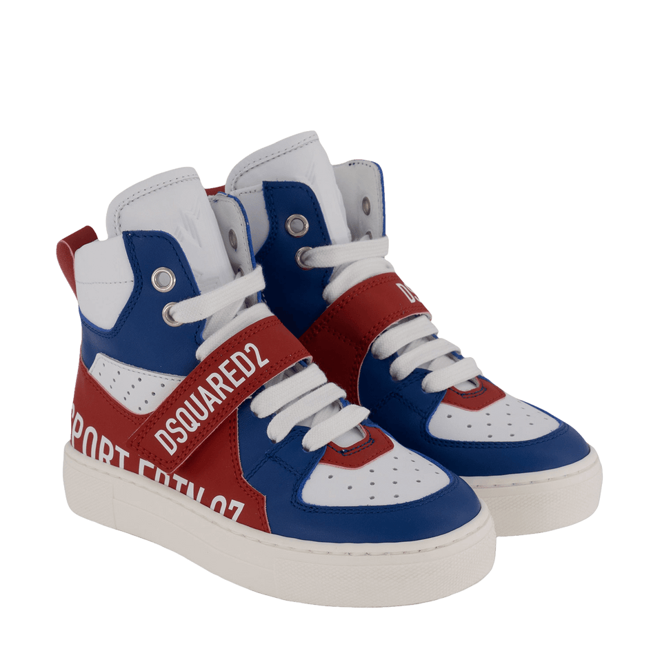 Dsquared2 Kinder Unisex Sneakers Cobalt Blauw