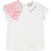 Monnalisa baby flickor t-shirt vit