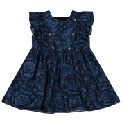 Versace bambine vestite blu scuro