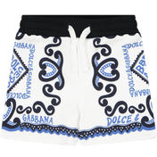 Dolce & Gabbana meninos shorts claros azuis claros
