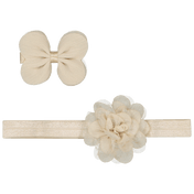 Mayoral Baby Girls Hair Band + Clip Beige