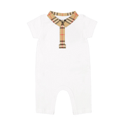Burberry Baby Jungen Strampelanzug Weiß