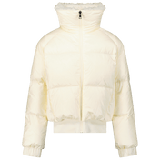 Jaqueta para meninas para crianças de Moncler Off White