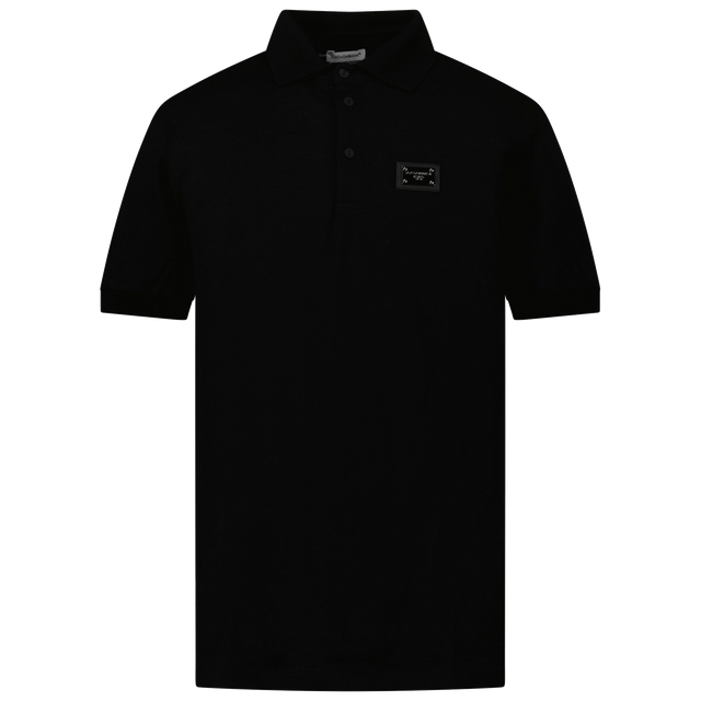 Dolce & Gabbana Kinder Jongens Polo Zwart 6Y