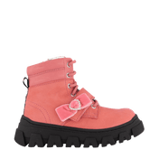 Dětské dívky Monennalisa Boots Pink