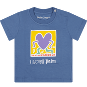 T-shirt di palme angeli per bambini blu